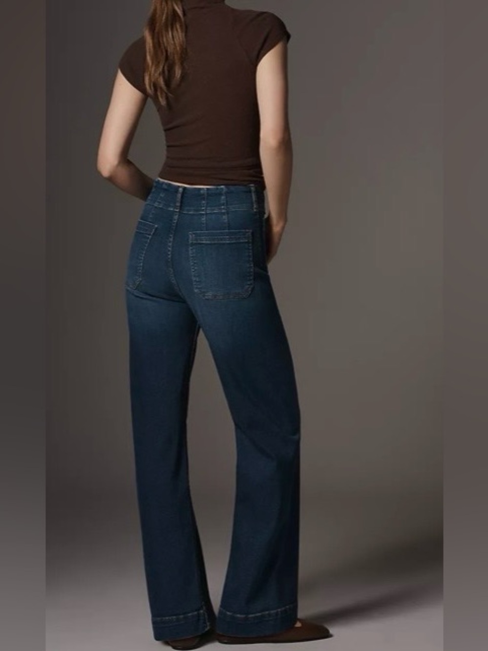 Maeve Dark Blue Wide-Leg Jeans Size 29x29 - Picture 4 of 12